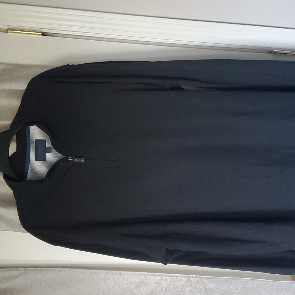 Excellent Quality Black Dress Quarter Zip Shirt